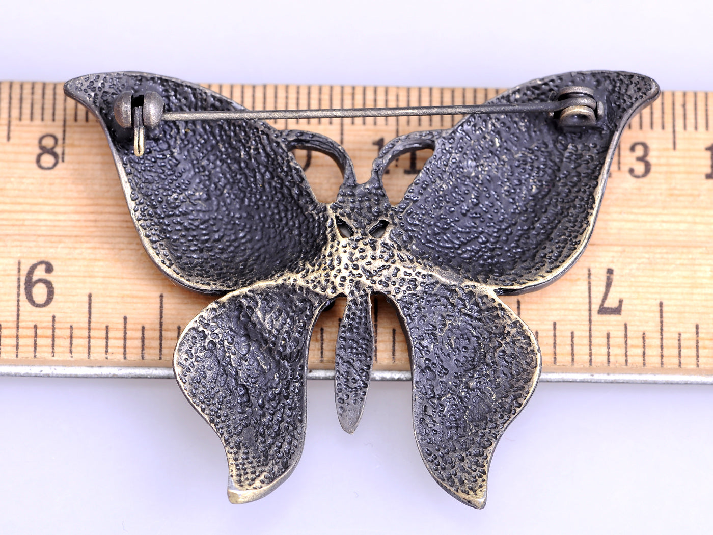 Rose Pink Pastel Enamel Butterfly Pin Brooch