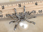 Pale Blue Spider Insect Brooch Pin