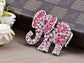 Pink Circus Elephant Brooch Pin