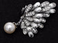 Royal Glittering Butterfly Wing Pearl Pin Brooch