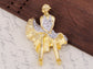 Gold Marilyn Monroe Keepsake Souvenir Pin Brooch