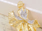 Gold Marilyn Monroe Keepsake Souvenir Pin Brooch