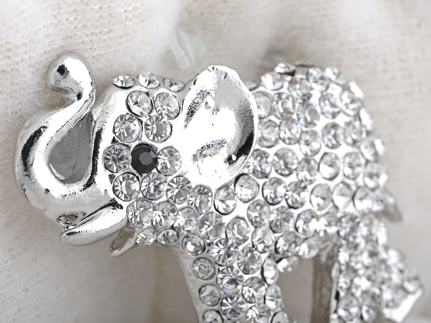 Pink Circus Elephant Brooch Pin