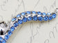 Sapphire Blue Crocodile Alligator Animal Pin Brooch