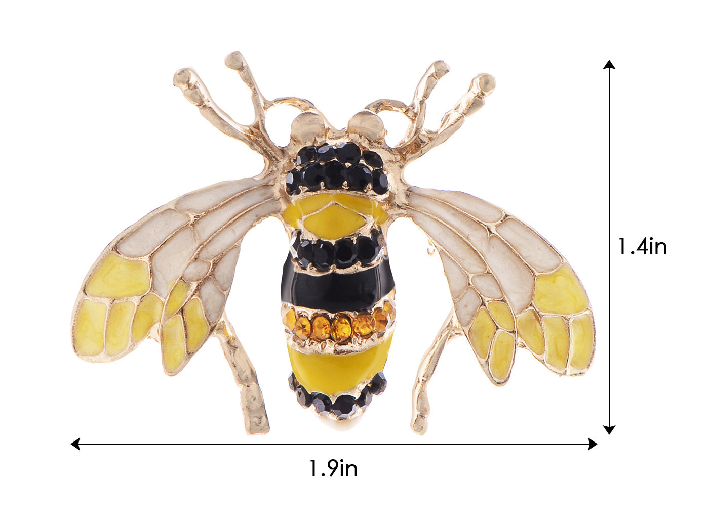 Rose Copper Sapphire Blue Colored Beetle Bee Brooch Pin