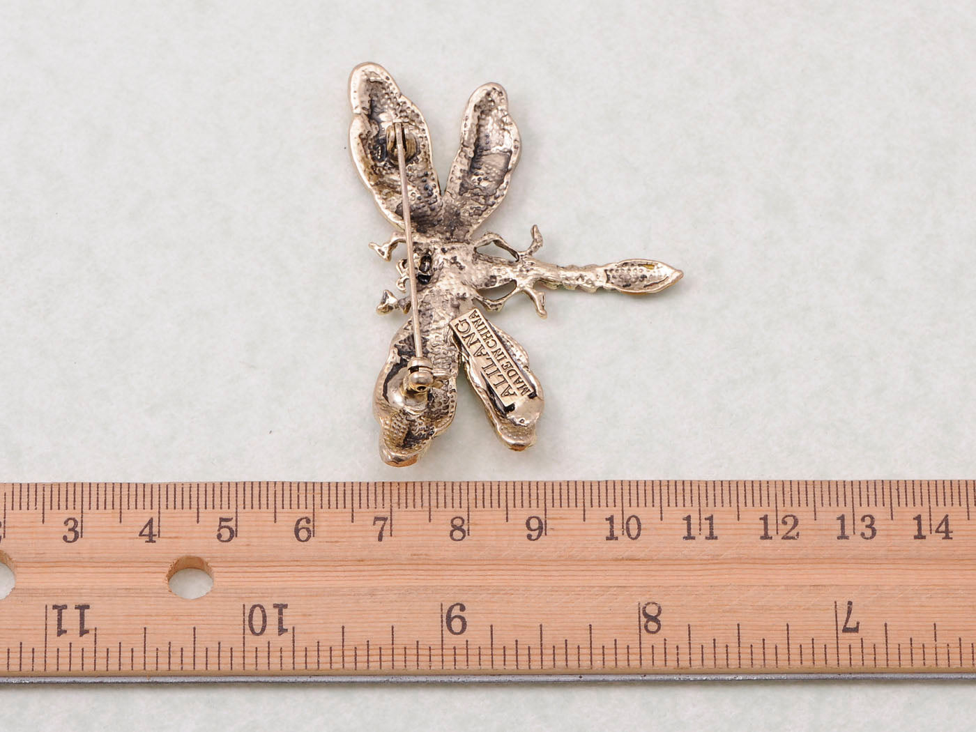 Design Colorful Enamel Dragonfly Red Green Insect Pin Brooch