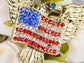 Patriotic American Eagle Usa Flag Brooch Pin
