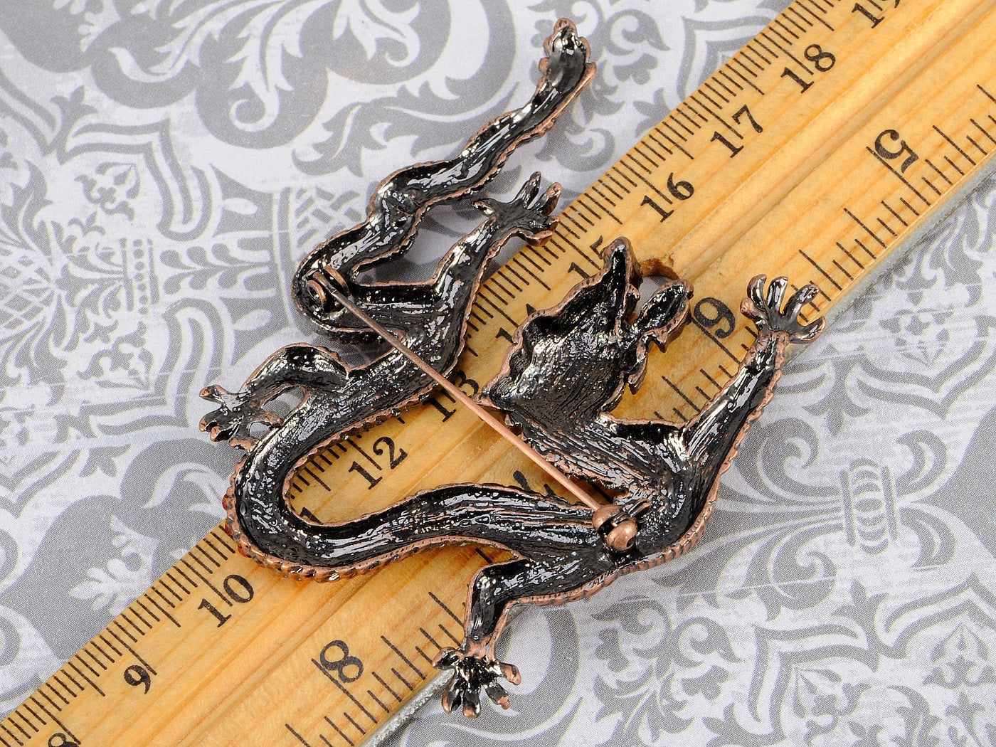 Mythical Ancient Asian Chinese New Year Zodiac Dragon Novelty Celebration Party Brooch Pin
