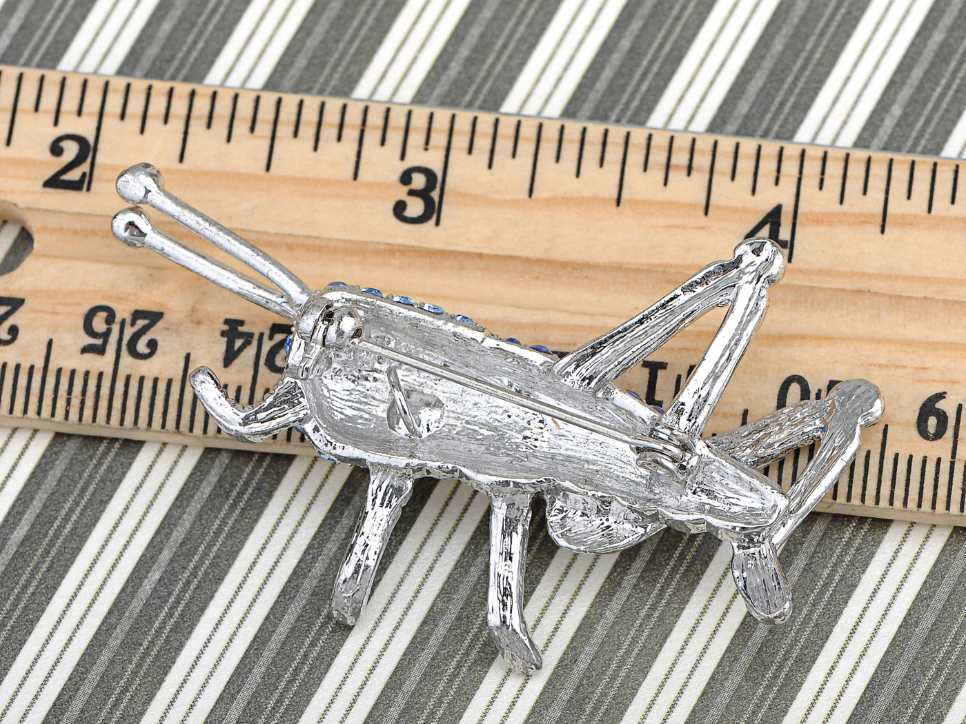 Amethyst Grasshopper Insect Bug Pin Brooch