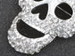 Gun Black Colored Big Skull Head Face Brooch Pin