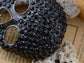 Gun Black Colored Big Skull Head Face Brooch Pin
