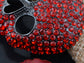 Gun Black Colored Big Skull Head Face Brooch Pin