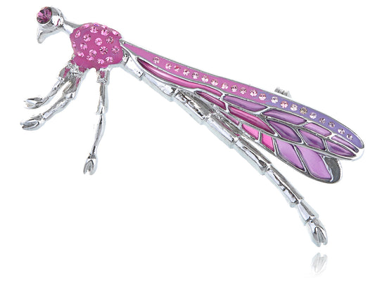 Strike Emerald Multicolored Damselfly Dragonfly Pin Brooch