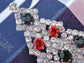 Dazzling Christmas Tree Holiday Jewelry Pin Brooch