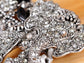 Indian African King Elephant Animal Kingdom Silver Brooch Pin