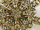 Gerber Daisy Snowflake Holiday Festive White Diamond Like Flower Brooch Pin