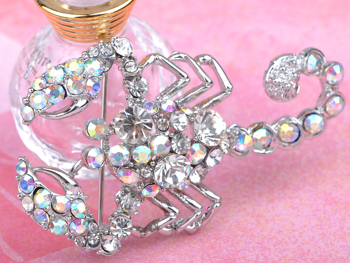 Iridescent Desert Scorpion Brooch Pin