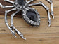 Pirate Gun Black Jeweled Spider Insect Pin Brooch