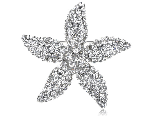 Star Lily Flower Starfish Pin Brooch