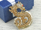 Mythical Ancient Asian Chinese New Year Zodiac Dragon Novelty Celebration Party Brooch Pin