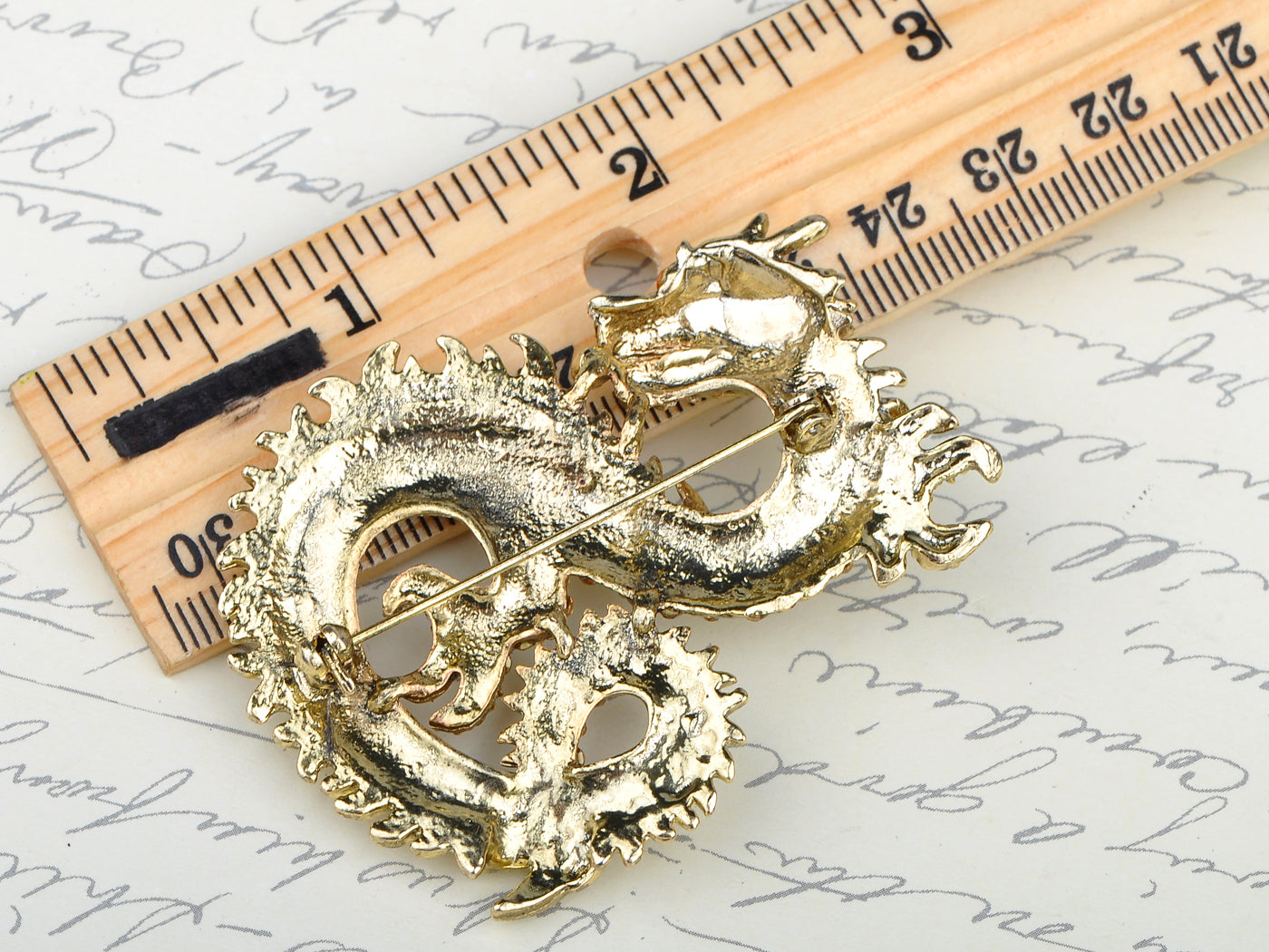 Mythical Ancient Asian Chinese New Year Zodiac Dragon Novelty Celebration Party Brooch Pin