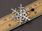 Winter Holiday Snowflake Brooch Pin