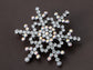 Winter Holiday Snowflake Brooch Pin