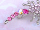 Hot Fuchsia Rose Pink Claw Scorpio Scorpion Pin Brooch