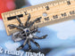 Pirate Gun Black Jeweled Spider Insect Pin Brooch