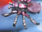 Pirate Gun Black Jeweled Spider Insect Pin Brooch