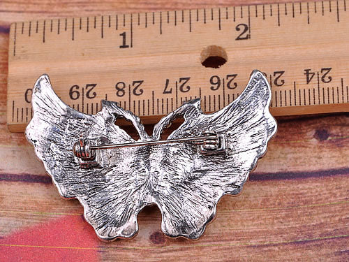 Vintage Inspire Carved Butterfly Pin Brooch