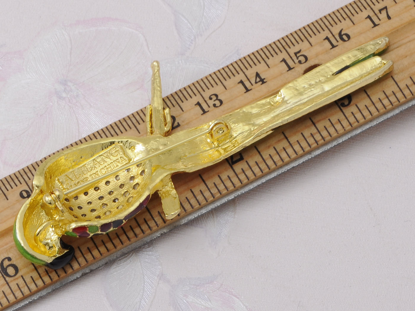 Tropical Rainbow Colorful Parrot Bird Brooch Pin