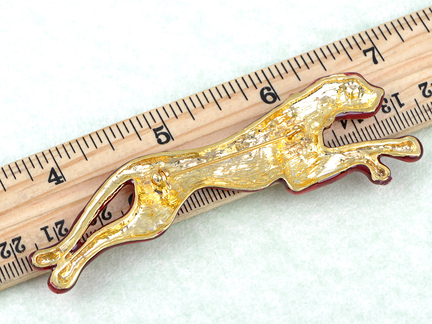 Enamel Leopard Cougar Brooch Pin