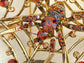 Topaz Charlotte's Spinning Spider Web Pin Brooch