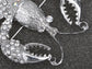 Nautical Ocean Animal Lobster Crawfish With Movable Tail Novelty Sea Fish Novelty Brooch Pin