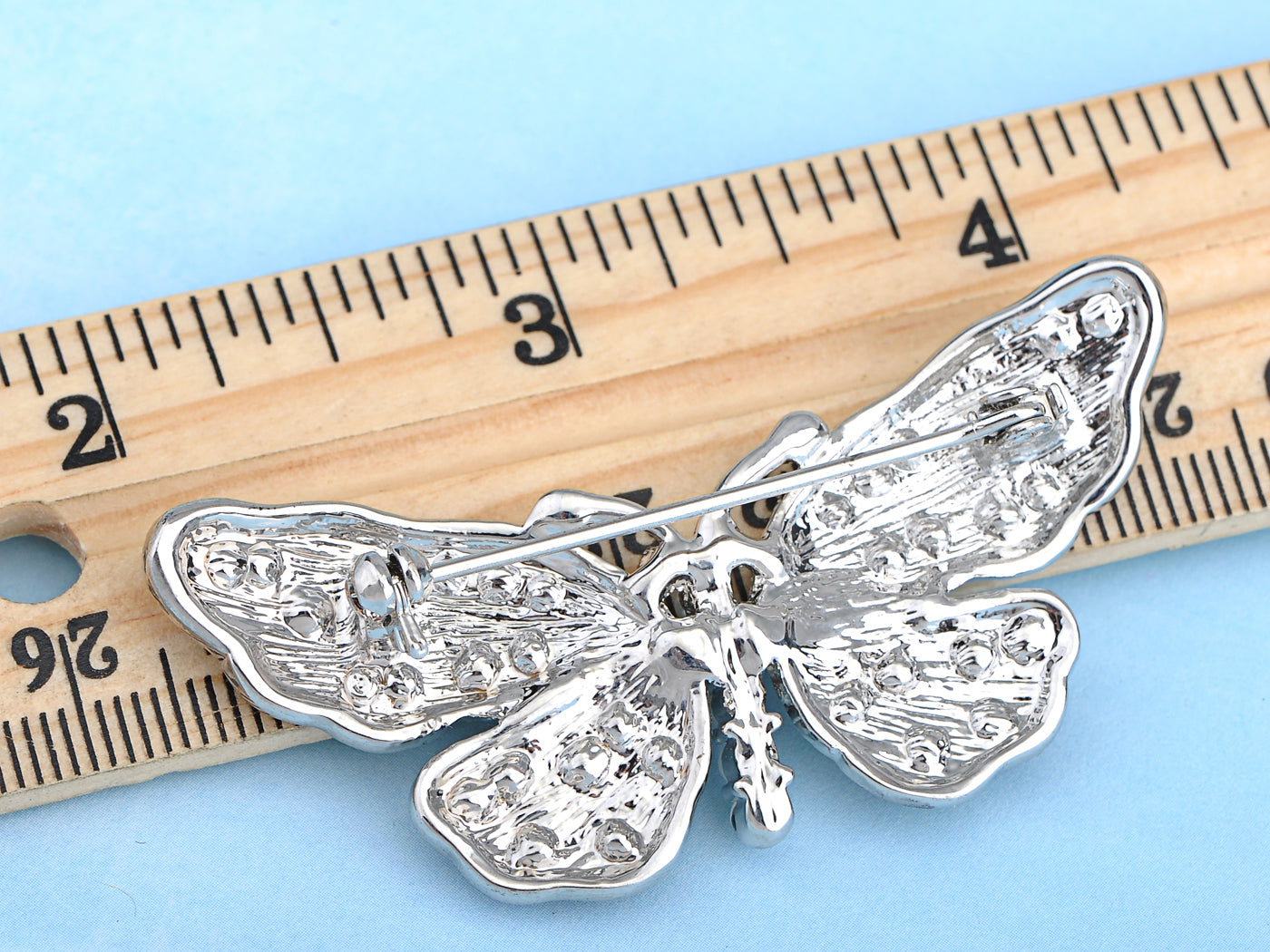 Mosaic Multicolor Pearl Body Butterfly Moth Pin Brooch