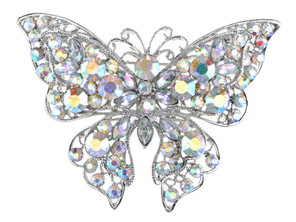 Aurora Borealis Butterfly Brooch Pin