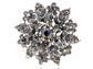 Shine Flower Snowflake Floral Wreath Wedding Brooch Pin