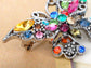 Rainbow Multi Colored Butterfly Insect Bug Wings Brooch Pin
