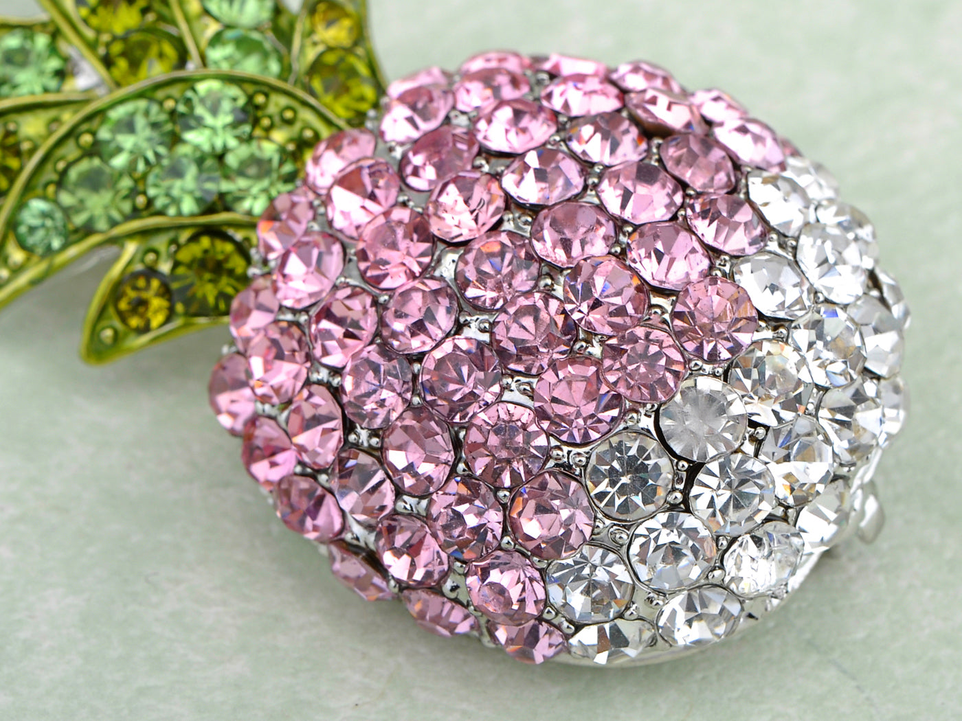 Ombre Tropical Pineapple Hawaiian Island Fruit Brooch Pin