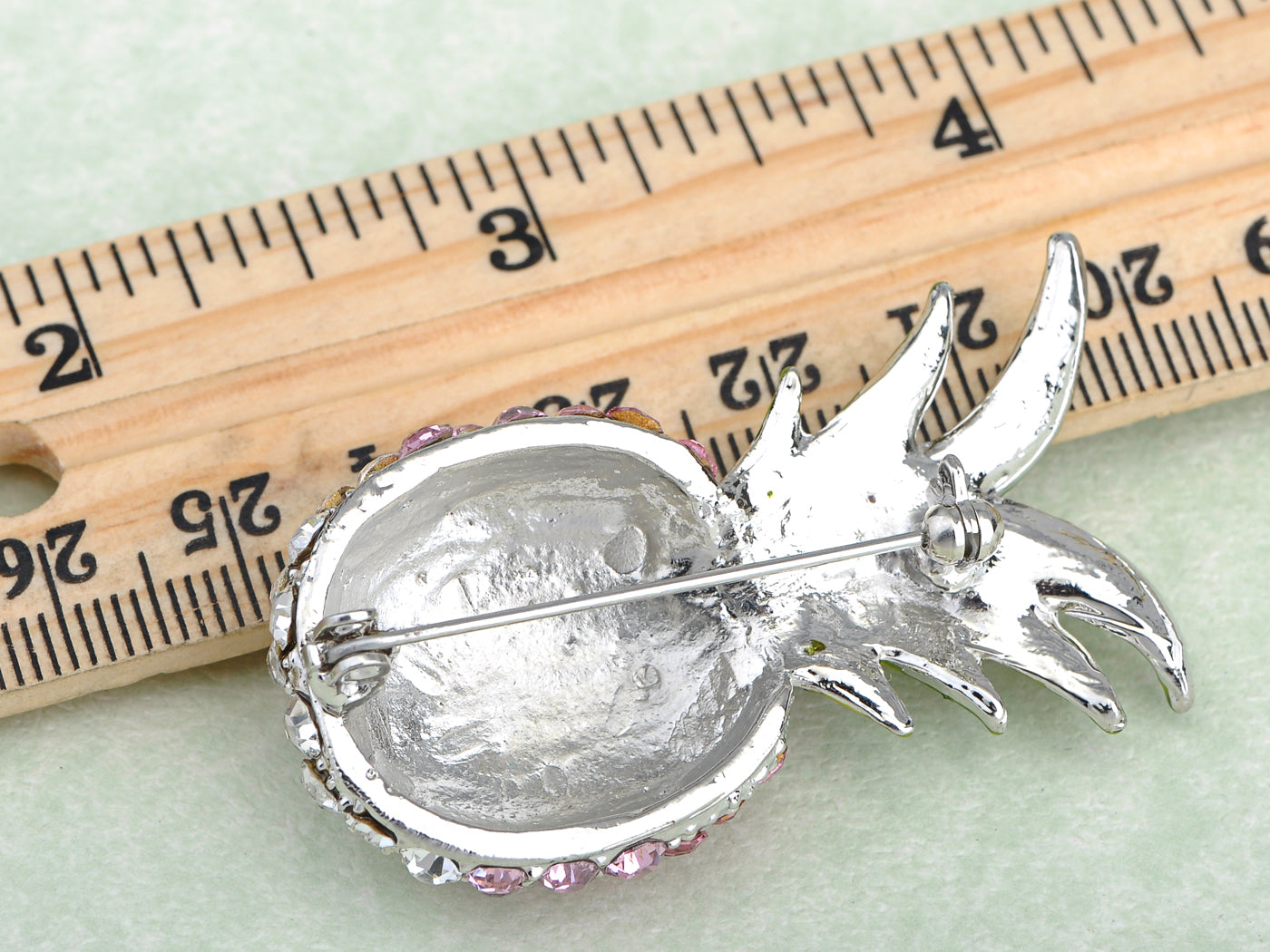 Ombre Tropical Pineapple Hawaiian Island Fruit Brooch Pin