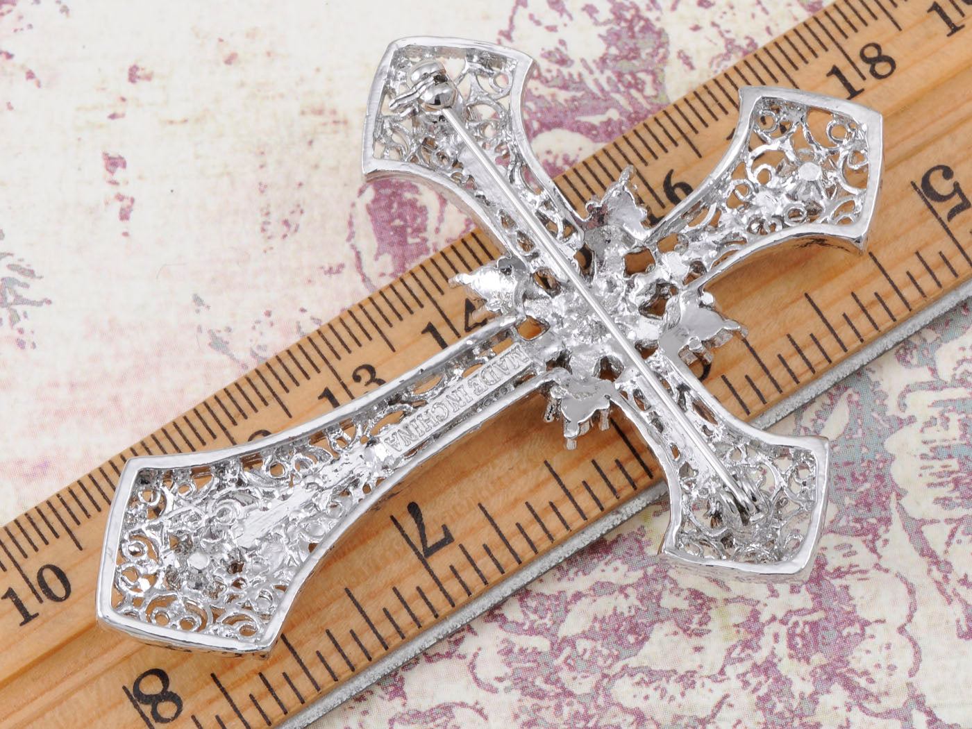 Holy Anglo Saxon Christian Cross Jewelry Pin Brooch