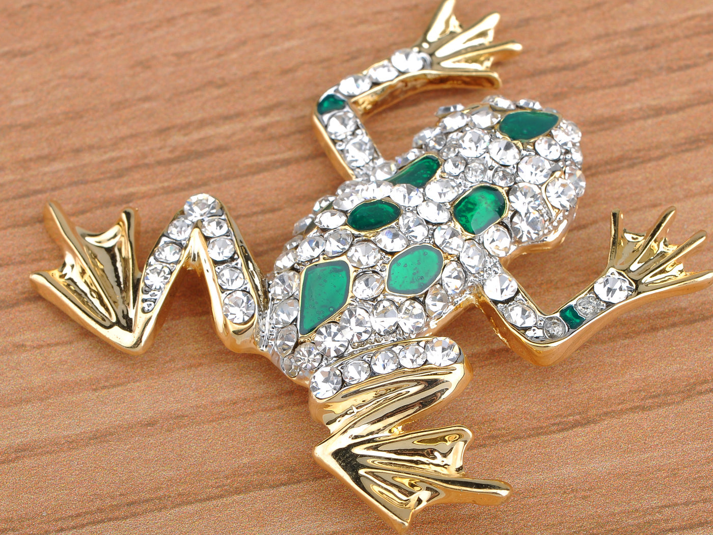 Adorable Frog Animal Jewelry Clothes Pin Brooch For Women