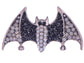 Silver Halloween Ombre Pink Vampire Bat Wing Animal Brooch Pin