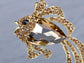 Light Topaz Colored Ocean Sea Fish Brooch Pin