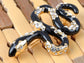 Elements Black Enamel Paint Slithering Rattle Snake Pin Brooch