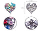Floral Insect Butterfly Love Flower Heart Brooch Pin