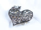 Floral Insect Butterfly Love Flower Heart Brooch Pin