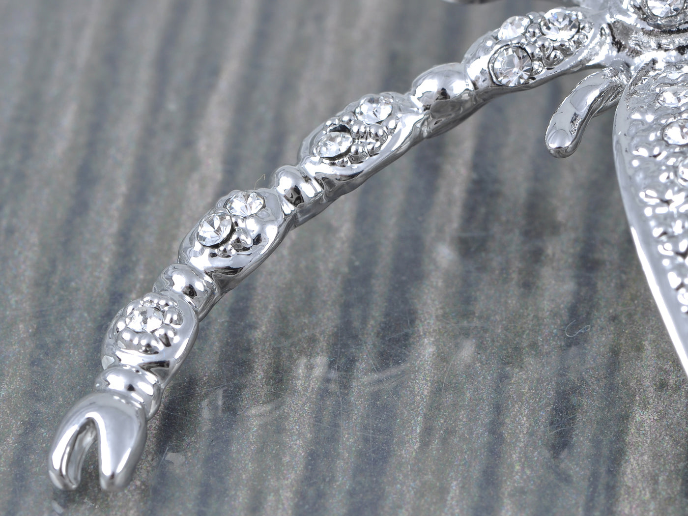 Elements Petite Dragonfly Pearl Pin Brooch