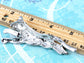 Elements Orange Painted Prowling Leopard Pin Brooch